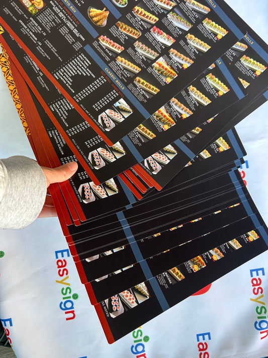 02防水菜单耐磨耐用