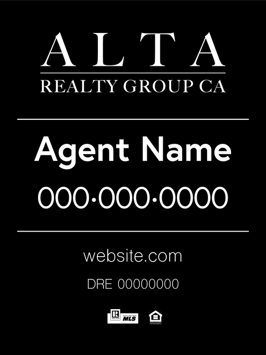 找到您的经纪公司 - Alta Realty 房源挂牌标牌