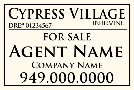 搜索业主协会 - Cypress Village 房源挂牌标牌