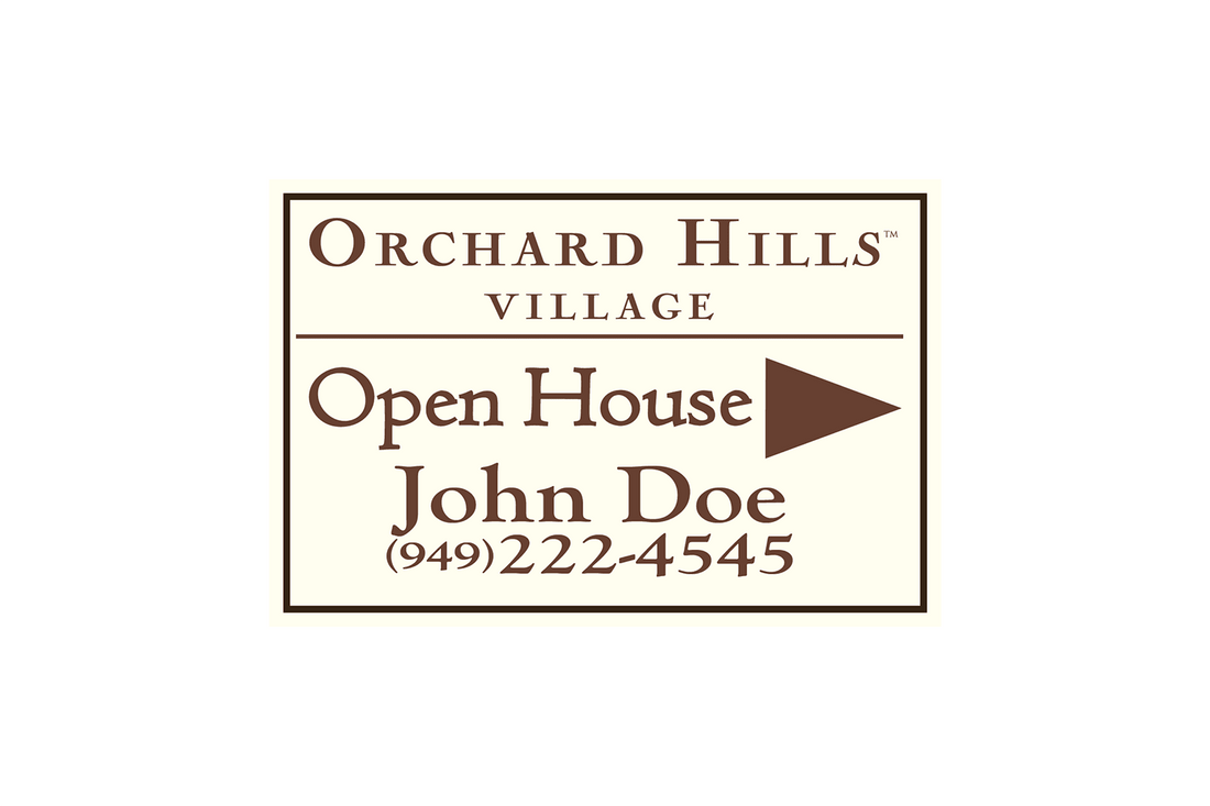 搜索业主协会 - Orchard Hills 开放参观标牌