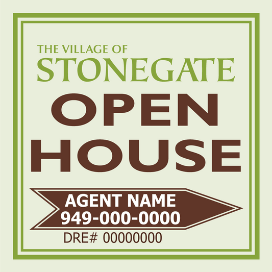 搜索业主协会 - Stonegate 开放参观标牌