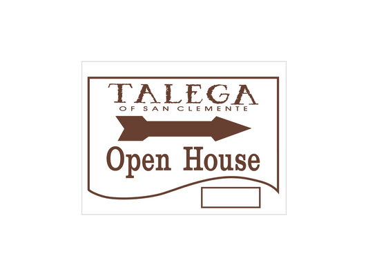 搜索业主协会 - Talega 开放参观标牌