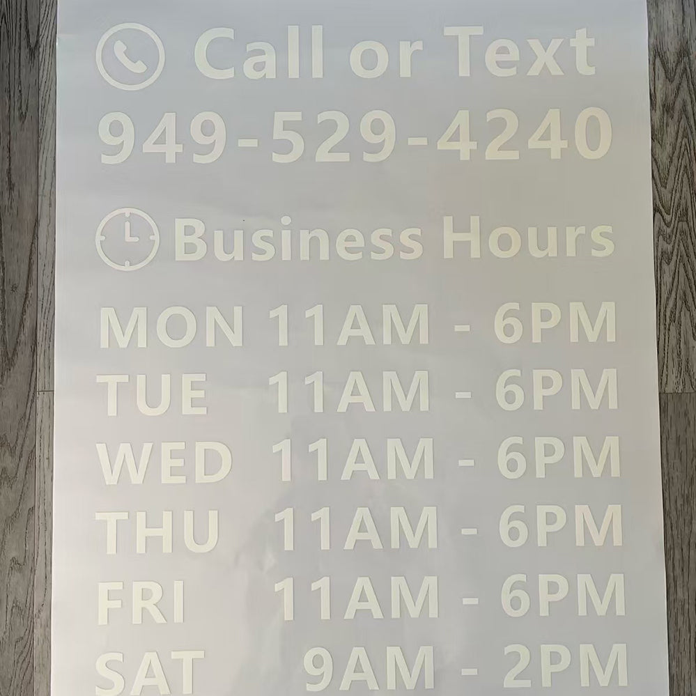 01-Clear Window Cling透明窗贴