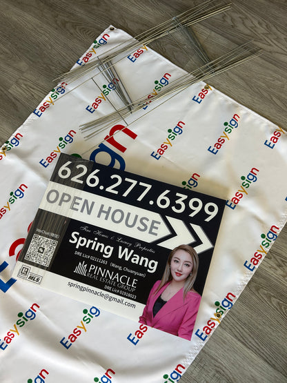 02-Yard Sign and H-Stake 尺寸为 24 英寸 x 18 英寸