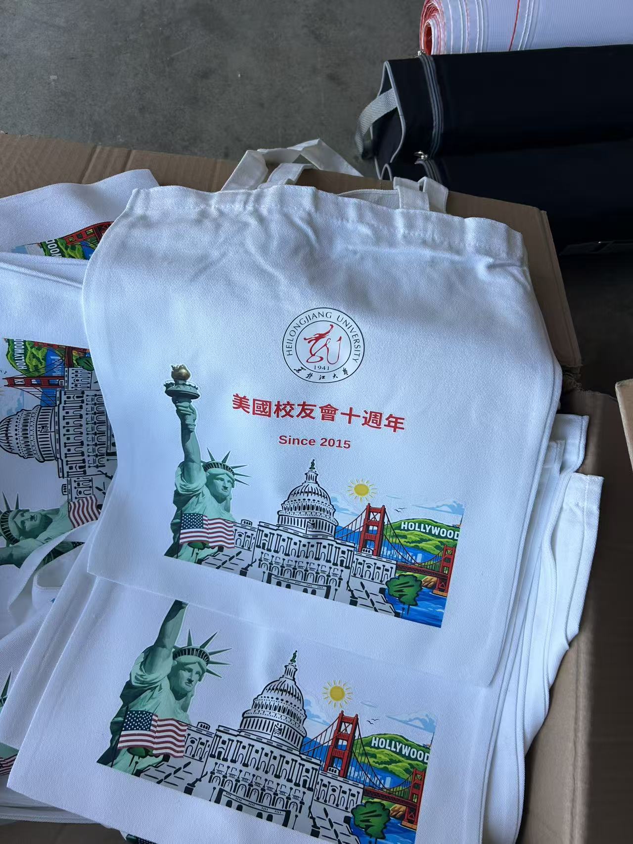 03-帆布包 特价4.5美金带单面打印