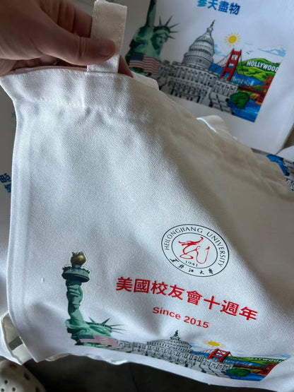 03-帆布包 特价4.5美金带单面打印
