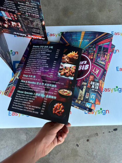 防水菜单耐磨耐用