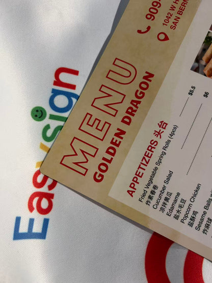 防水菜单耐磨耐用