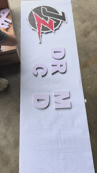 pvc公司形象墙13mm厚度